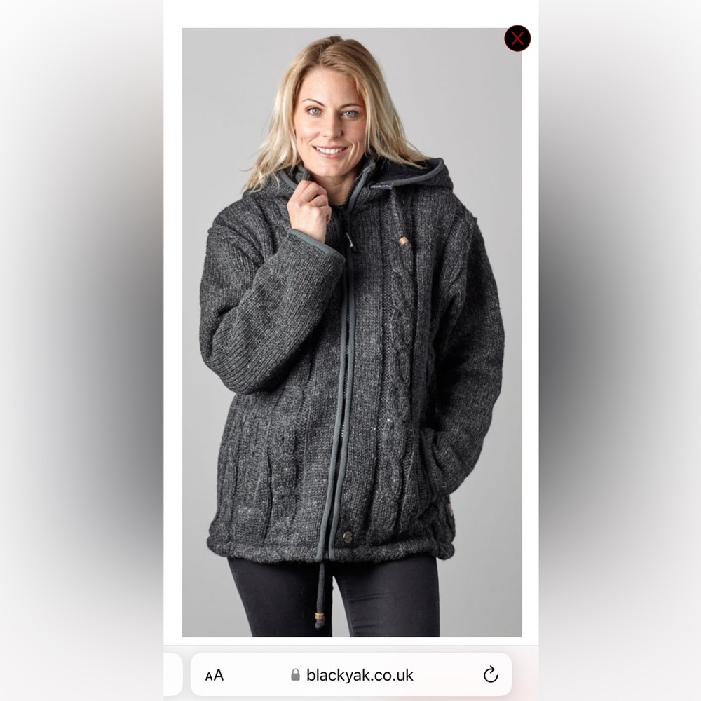 Black Yak Pixie Hood Cable Jacket